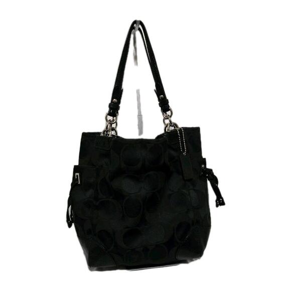 Coach Tote Bag Signature One Shoulder Canvas Leather - Picture 1 of 9